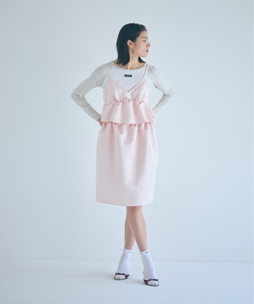 SEA（シー）の「ヘビーサテン マルチウェイ ドレス（ワンピース・レディース・ブルー/ブラック/ピンク・ONE SIZE）」の3枚目の写真
