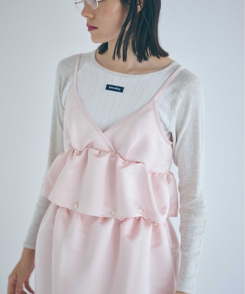 SEA（シー）の「ヘビーサテン マルチウェイ ドレス（ワンピース・レディース・ブルー/ブラック/ピンク・ONE SIZE）」の4枚目の写真