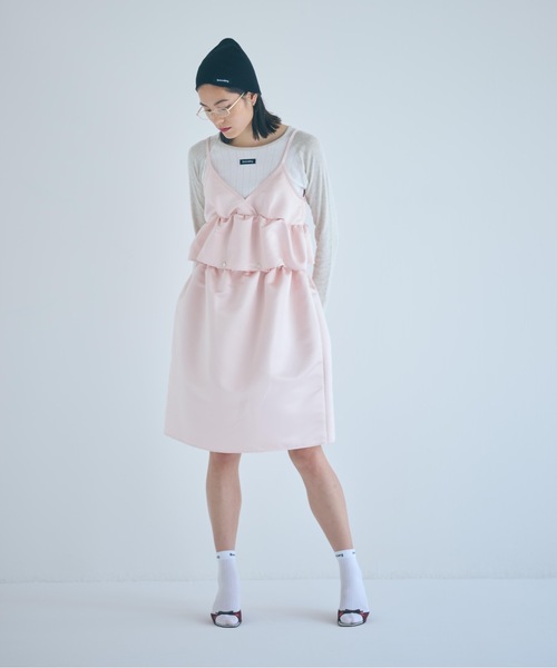SEA（シー）の「ヘビーサテン マルチウェイ ドレス（ワンピース・レディース・ブルー/ブラック/ピンク・ONE SIZE）」の8枚目の写真