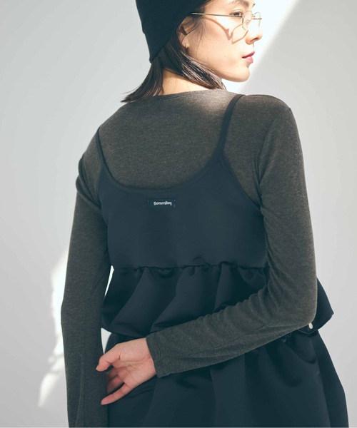 SEA（シー）の「ヘビーサテン マルチウェイ ドレス（ワンピース・レディース・ブルー/ブラック/ピンク・ONE SIZE）」の18枚目の写真