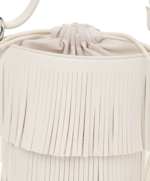 LAKOLE（ラコレ）の「フリンジバケツミニショルダーバッグ / 574760（ショルダーバッグ・レディース・ブラウン/オフホワイト/ブラック・FREE）」の15枚目の写真