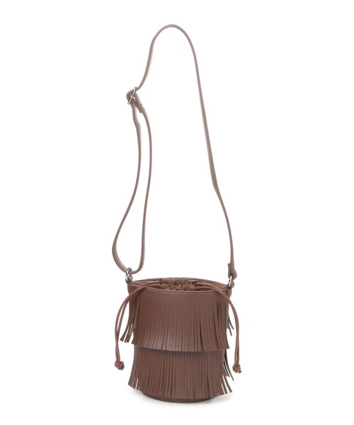 LAKOLE（ラコレ）の「フリンジバケツミニショルダーバッグ / 574760（ショルダーバッグ・レディース・ブラウン/オフホワイト/ブラック・FREE）」の21枚目の写真