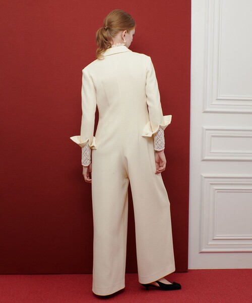 セール】【LOULOU WILLOUGHBY】ツイードオールインワン（つなぎ