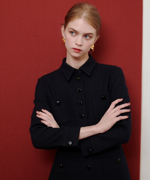 セール】【LOULOU WILLOUGHBY】ツイードオールインワン（つなぎ