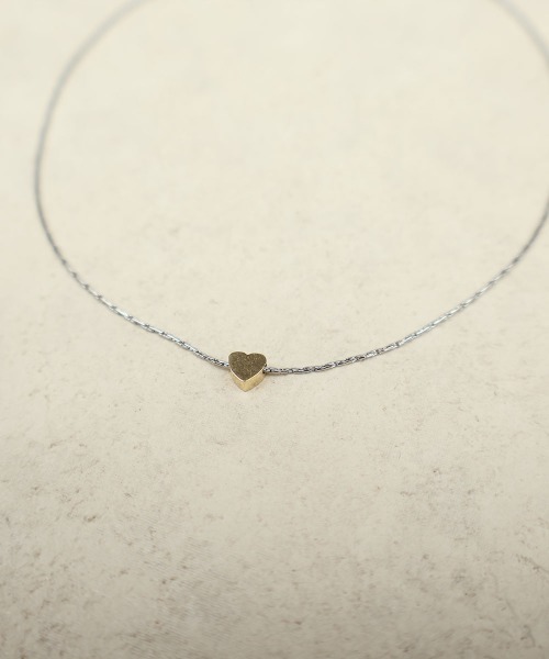CEMONEMO(セモネモ)の「【金属アレルギー対応】 コンビカラー ミニ ハートチャーム アンクレット / サージカルステンレス316L(アンクレット・レディース・シルバー/ゴールド・FREE)」の8枚目の写真
