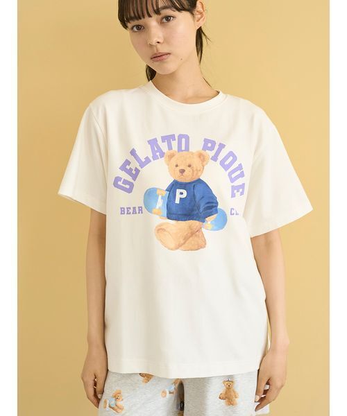 ジェラートピケgelato piqueベアワンポイントTシャツ＆ショートパンツ ジェラートピケ gelato pique 【ONLINE限定】ベアワンポイントT