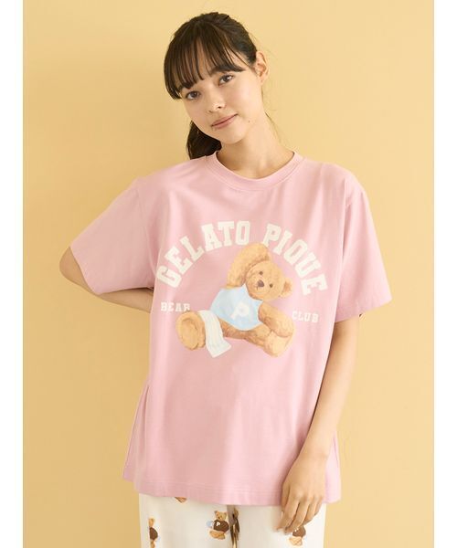 ジェラートピケ　ミッフィーワンポイントTシャツ&ショートパンツ　ピンク ミッフィー ディックブルーナ ブルーナ 大人 接触冷感 ワン