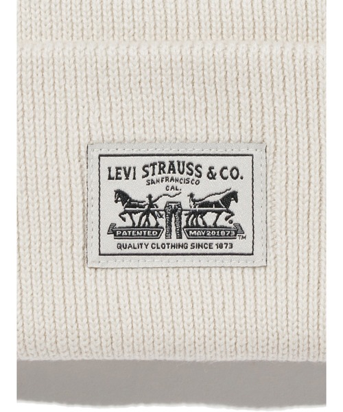 Levi's(リーバイス)の「Levi's/リーバイス BACKPATCH ビーニー ホワイト(ニットキャップ/ビーニー・レディース・ホワイト・OS)」の6枚目の写真