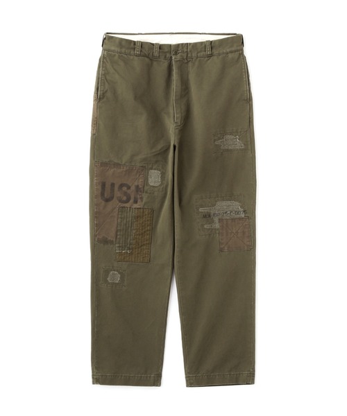 AVIREX(アヴィレックス)の「《RESTORE COLLECTION》ARMY CHINO PANTS "REPAIR CUSTOM" / アーミー チノパンツ リペアカスタム / AVIREX / アヴィレックス(チノパンツ・メンズ・オリーブ/カーキ・LARGE/MEDIUM/XX-LARGE/X-LARGE)」の2枚目の写真