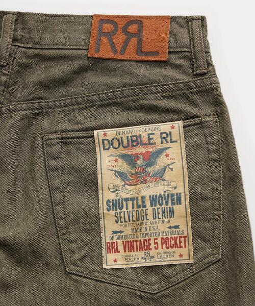 RRLヴィンテージ 5ポケット オリーブ セルビッジ ジーンズ ヴィンテージ 5ポケット オリーブ セルビッジ ジーンズ（デニムパンツ