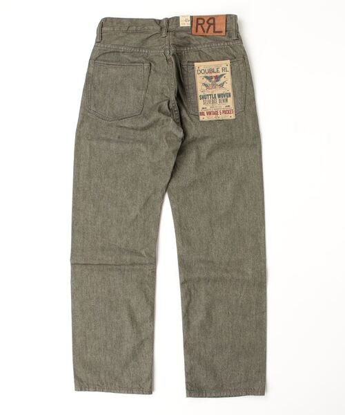 RRL(ダブル アール エル)の「ヴィンテージ 5ポケット オリーブ セルビッジ ジーンズ(デニムパンツ・メンズ・グリーン・28/30/29/30/30/30/31/30/32/30/32/32/33/32/34/32)」の4枚目の写真