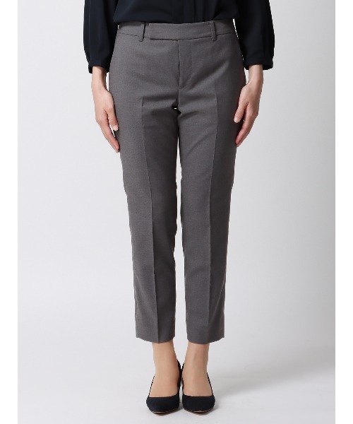SUIT SQUARE（スーツスクエア）の「テーパードパンツ ウォッシャブル ギャバストレッチ 無地（スーツパンツ・レディース・グレー系/ネイビー系・38(9号)/40(11号)/42(13号)/44(15号)/34(5号)/36(7号)）」の3枚目の写真