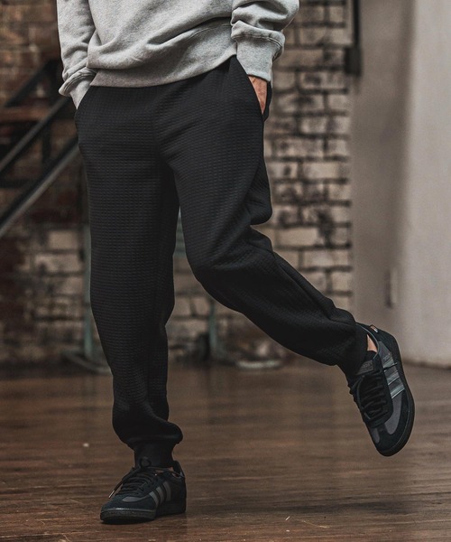 CAMBIO(カンビオ)の「mp14019- ビッグワッフルスウェットパンツ(BP-BEA0061)(スウェットパンツ・メンズ・ブラック/グレー/グリーン・S/M/L/XL)」の22枚目の写真