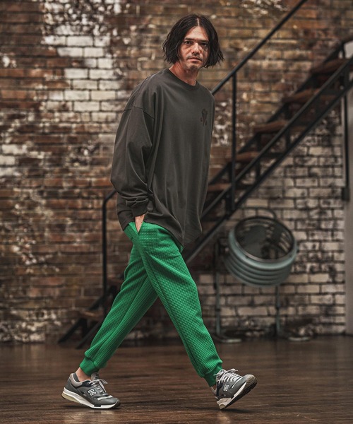 mp14019- ビッグワッフルスウェットパンツ(BP-BEA0061)（スウェット