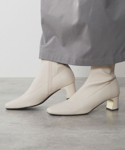 NICAL（ニカル）の「【NICAL】メタルヒールストレッチブーツ/554418（ブーツ・レディース・アイボリー/ブラック/レッド・MEDIUM/SMALL/X-LARGE/LARGE）」の2枚目の写真