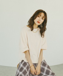 GLOBAL WORK | 乾きやすいラグラン6分袖/579375(Tシャツ/カットソー)