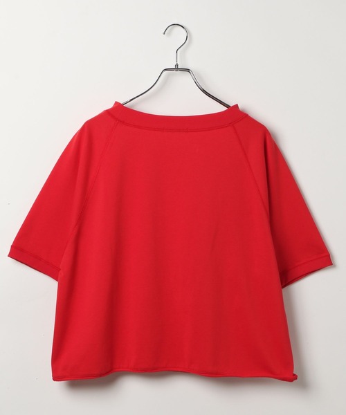 GLOBAL WORK（グローバルワーク）の「乾きやすいラグラン6分袖/579375（Tシャツ/カットソー・レディース・レッド/ナチュラル/ネイビー/スミクロ/ピンク/ライトグレー・MEDIUM/LARGE）」の14枚目の写真