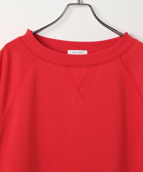 GLOBAL WORK（グローバルワーク）の「乾きやすいラグラン6分袖/579375（Tシャツ/カットソー・レディース・レッド/ナチュラル/ネイビー/スミクロ/ピンク/ライトグレー・MEDIUM/LARGE）」の15枚目の写真