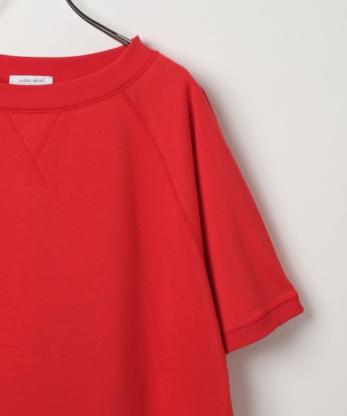 GLOBAL WORK（グローバルワーク）の「乾きやすいラグラン6分袖/579375（Tシャツ/カットソー・レディース・レッド/ナチュラル/ネイビー/スミクロ/ピンク/ライトグレー・MEDIUM/LARGE）」の16枚目の写真