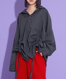 PUNYUS | ドロストストライプシャツ(シャツ/ブラウス)