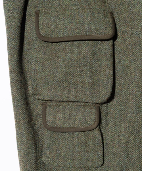 Asymmetry Cargo Tweed Pants / アシンメトリーカーゴツイードパンツ