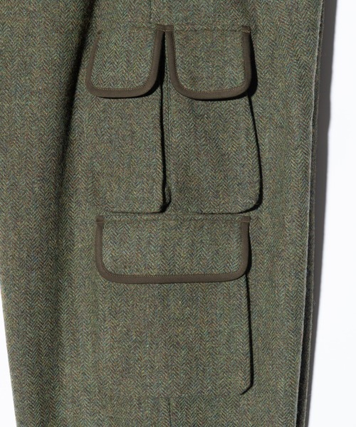 Asymmetry Cargo Tweed Pants / アシンメトリーカーゴツイードパンツ