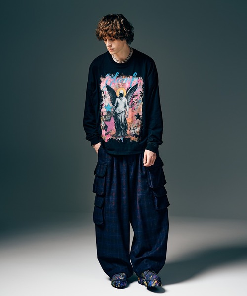 Asymmetry Cargo Tweed Pants / アシンメトリーカーゴツイードパンツ