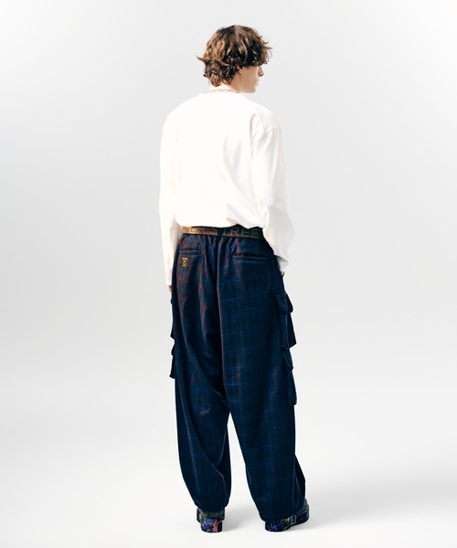 Asymmetry Cargo Tweed Pants / アシンメトリーカーゴツイードパンツ
