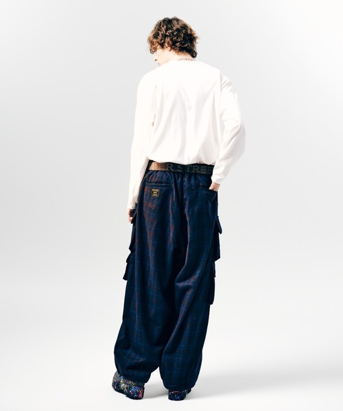 Asymmetry Cargo Tweed Pants / アシンメトリーカーゴツイードパンツ