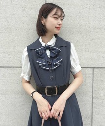 an another angelus | ベルト付き開衿ジレワンピース(ワンピース)