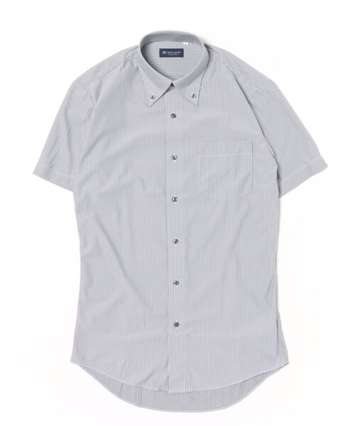 TOKYO SHIRTS(トウキョウシャツ)の「形態安定ノンアイロン ボタンダウン 半袖ストレッチビジネスワイシャツ(ビジネスシャツ・メンズ・グレー・首回り43cm/首回り39cm/首回り37cm/首回り41cm/首回り42cm)」の6枚目の写真