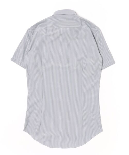 TOKYO SHIRTS(トウキョウシャツ)の「形態安定ノンアイロン ボタンダウン 半袖ストレッチビジネスワイシャツ(ビジネスシャツ・メンズ・グレー・首回り43cm/首回り39cm/首回り37cm/首回り41cm/首回り42cm)」の7枚目の写真