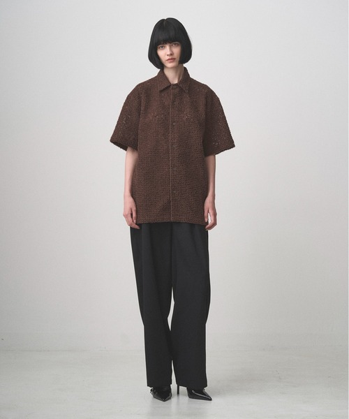 Juha（ユハ）の「FEATHER LACE S/S SHIRT（シャツ/ブラウス・メンズ・ナチュラル/ブラウン・3/4）」の5枚目の写真