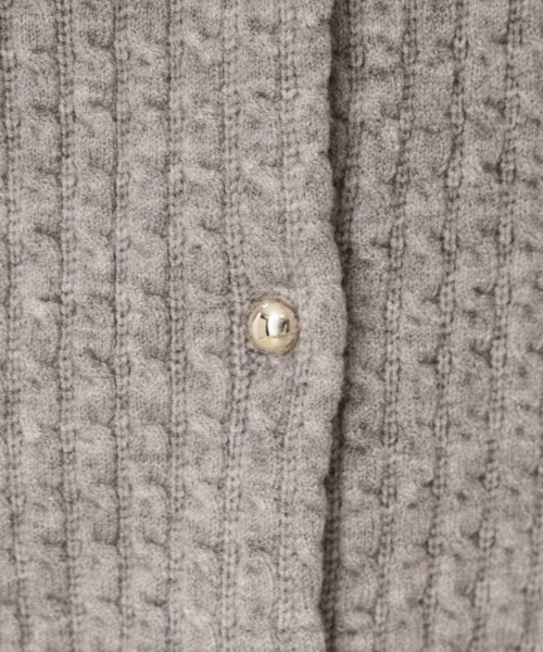 couture brooch（クチュールブローチ）の「【大人可愛い・きれいめ・通勤】ケーブルカーディガン（カーディガン/ボレロ・レディース・ブラック/ボルドー/グレー/グリーン系・36/40/42/38）」の15枚目の写真
