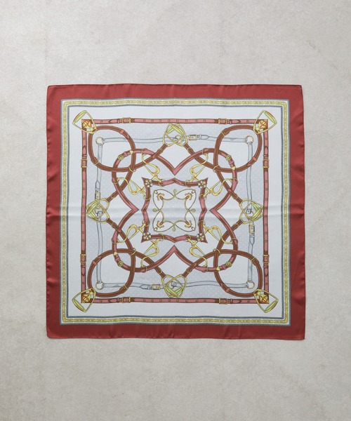 COLONY 2139(コロニートゥーワンスリーナイン)の「スカーフベルト柄 70×70(バンダナ/スカーフ・レディース・オレンジ/オリーブ・FREE)」の7枚目の写真