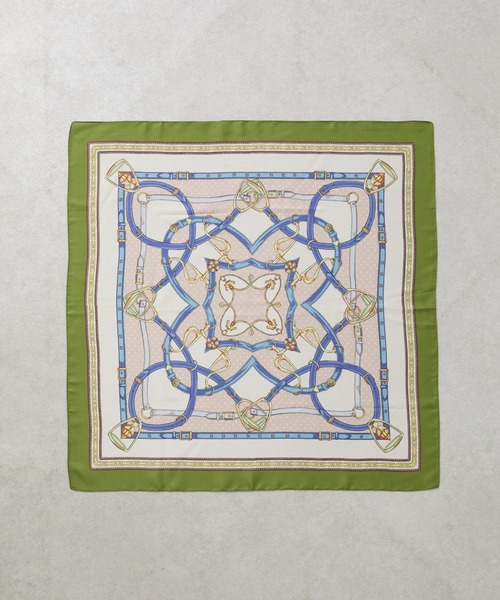 COLONY 2139(コロニートゥーワンスリーナイン)の「スカーフベルト柄 70×70(バンダナ/スカーフ・レディース・オレンジ/オリーブ・FREE)」の9枚目の写真