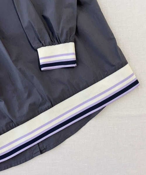 Q(キュー)の「リブドッキングシャツ(シャツ/ブラウス・レディース・チャコールグレー/カーキ・MEDIUM)」の12枚目の写真