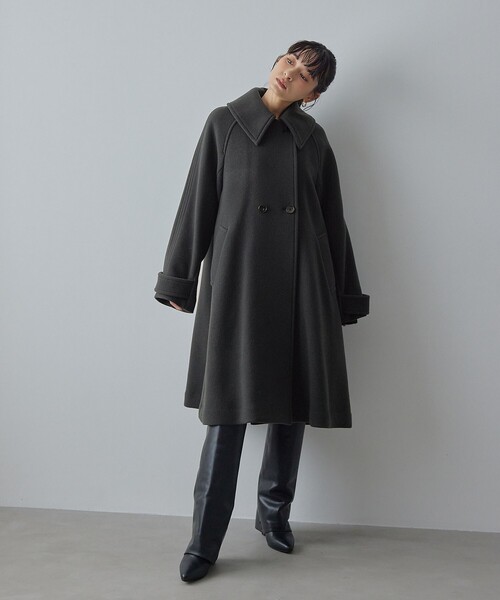 EMMEL REFINES＞EM ビッグカラー テント コート（ステンカラーコート