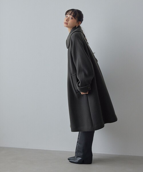 専用♡新品未使用♡EMMEL REFINES チェック柄コート オーバーサイズ フェザーメルトン千鳥格子チェック チェスターコート