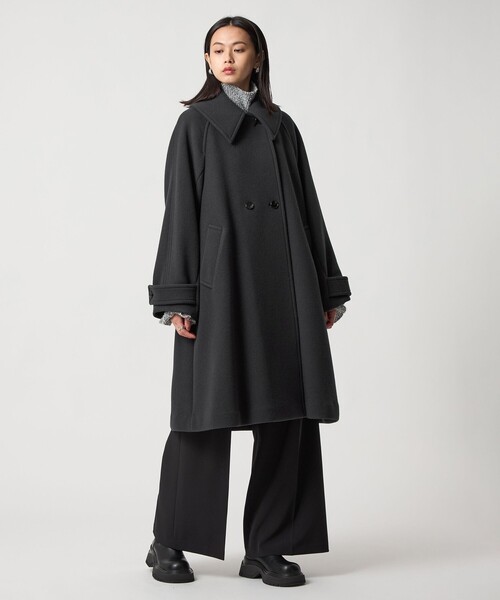 EMMEL REFINES＞EM ビッグカラー テント コート（ステンカラーコート