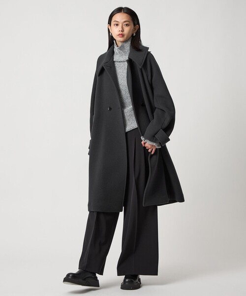 EMMEL REFINES＞EM ビッグカラー テント コート（ステンカラーコート