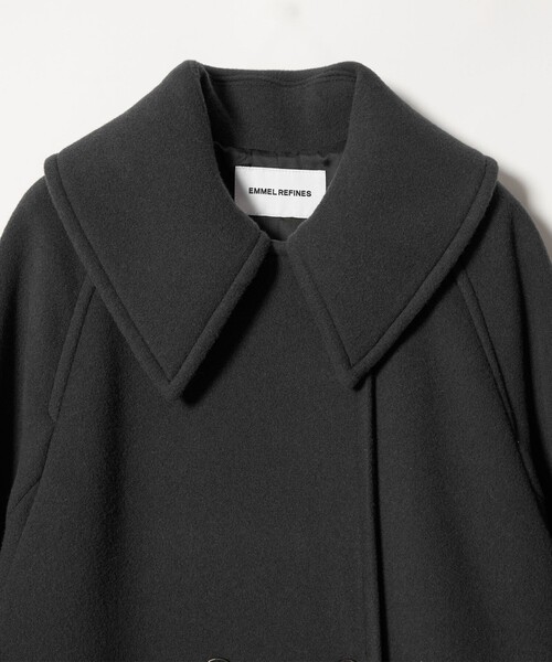 EMMEL REFINES（エメルリファインズ）の「＜EMMEL REFINES＞EM ビッグカラー テント コート（ステンカラーコート・レディース・ブラウン/ダークグレー・M/S）」の18枚目の写真