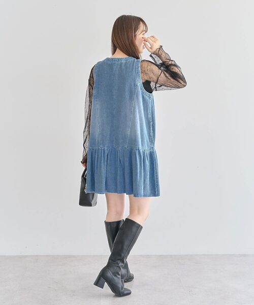 Sugar spoon（シュガースプーン）の「・SUGAR SPOON W-ZIPデニムミニワンピ（ワンピース・レディース・インディゴブルー/ブラック・FREE）」の20枚目の写真