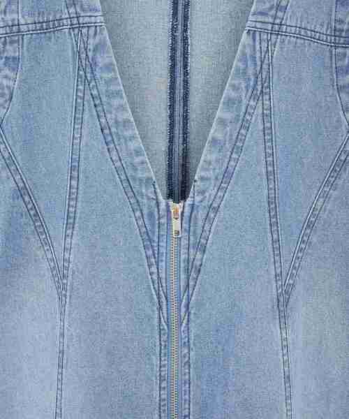 Sugar spoon（シュガースプーン）の「・SUGAR SPOON W-ZIPデニムミニワンピ（ワンピース・レディース・インディゴブルー/ブラック・FREE）」の15枚目の写真