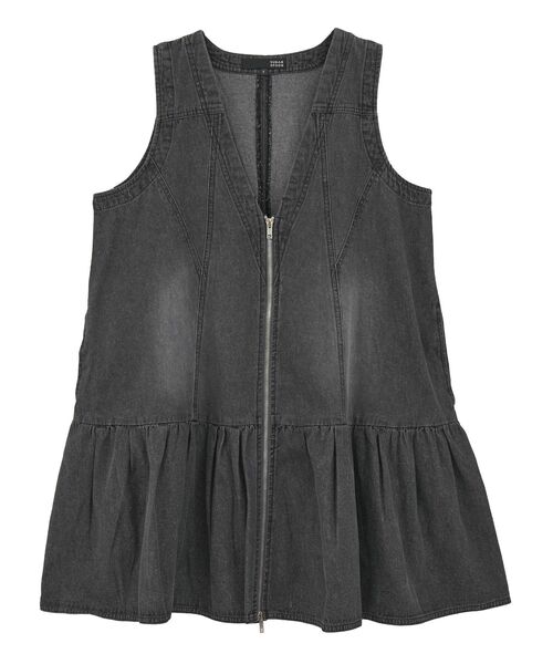 Sugar spoon（シュガースプーン）の「・SUGAR SPOON W-ZIPデニムミニワンピ（ワンピース・レディース・インディゴブルー/ブラック・FREE）」の8枚目の写真