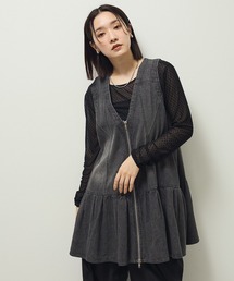 Sugar spoon | ・SUGAR SPOON W-ZIPデニムミニワンピ(ワンピース)