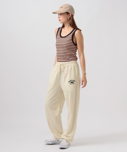 BAYFLOW（ベイフロー）の「スウェットJOGパンツ（スウェットパンツ・レディース・アイボリー/オフホワイト/グレー/ネイビー・FREE）」の21枚目の写真