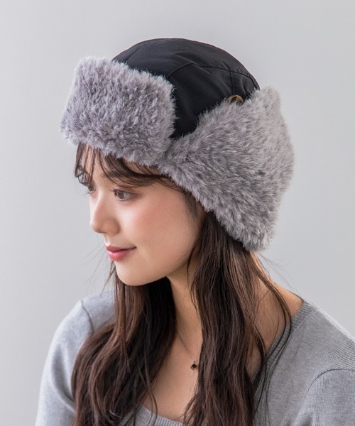 polcadot（ポルカドット）の「NYLON FLIGHT CAP/ナイロンフライトキャップ（キャップ・レディース・ベージュ/ブラック/カーキ・FREE）」の19枚目の写真