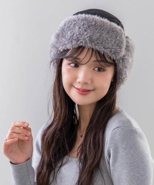 polcadot（ポルカドット）の「NYLON FLIGHT CAP/ナイロンフライトキャップ（キャップ・レディース・ベージュ/ブラック/カーキ・FREE）」の18枚目の写真