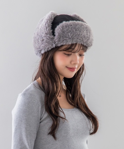 polcadot（ポルカドット）の「NYLON FLIGHT CAP/ナイロンフライトキャップ（キャップ・レディース・ベージュ/ブラック/カーキ・FREE）」の20枚目の写真